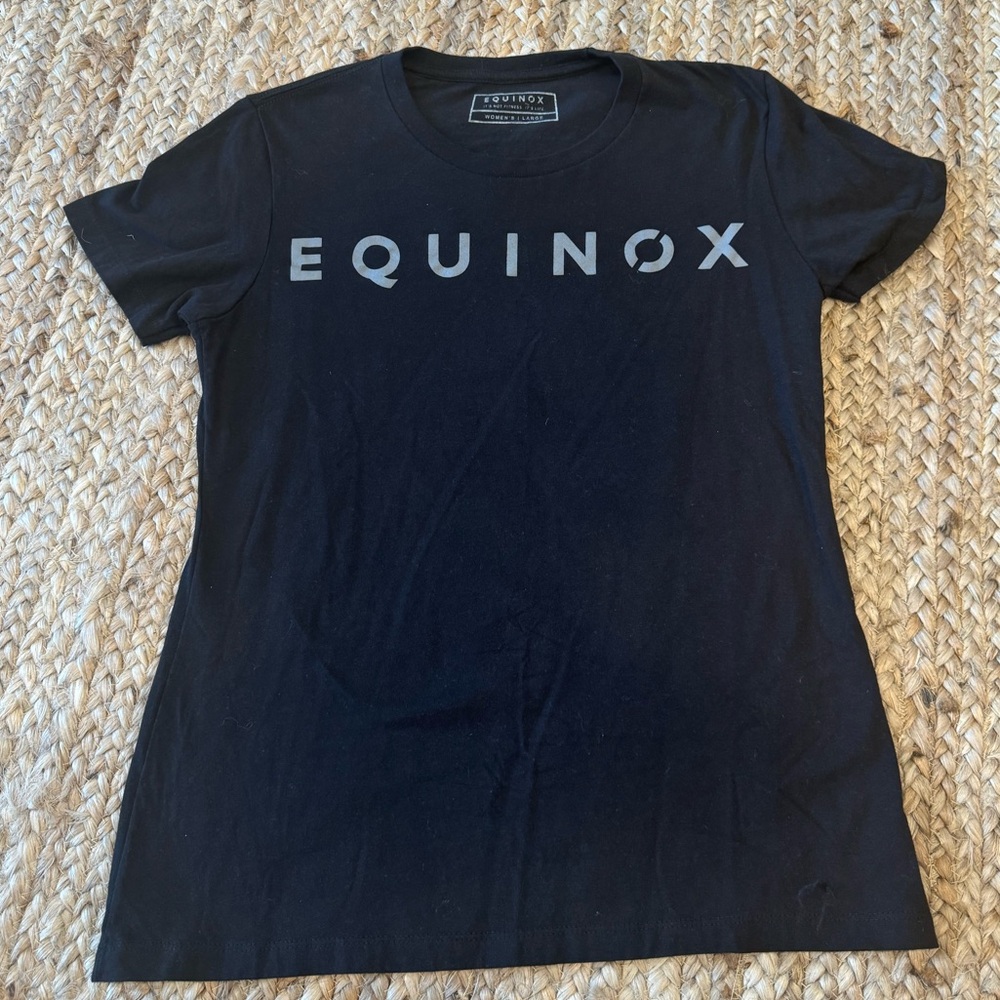 **"Equinox Women's T-Shirt (Members Only, Size Large) - Black"**